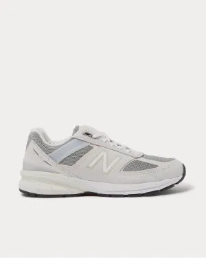 M990v5 Rubber-Trimmed Suede and Mesh  Gray low top sneakers