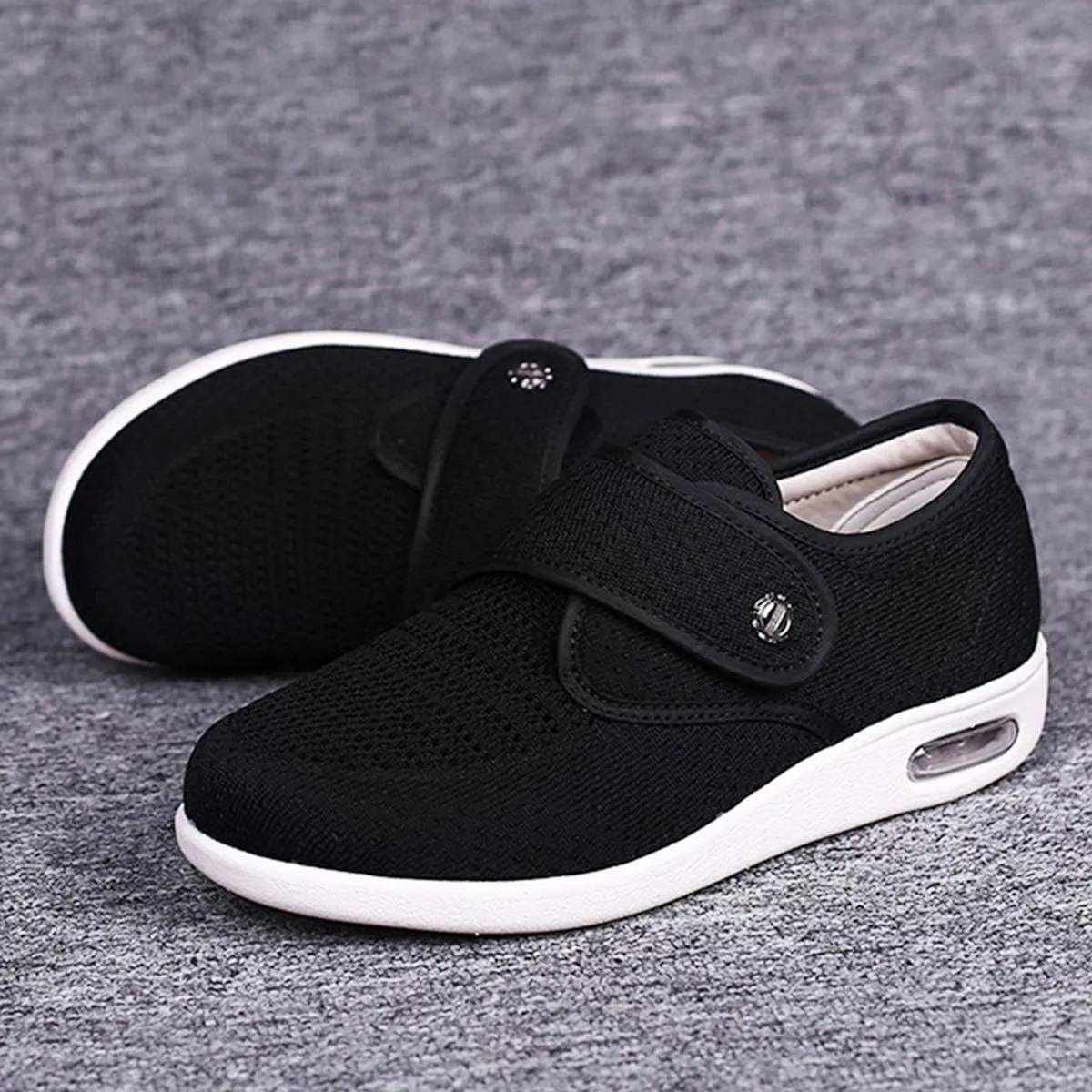 Mei MACLEOD Women's Wide Width Walking Shoes with Memory Foam Air Cushion Casual Sneakers Outdoor