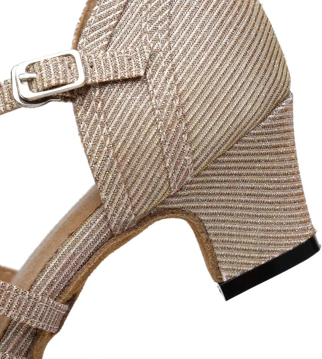 Minishion Women's Strappy Gliiter Tango Latin Dancing Shoes Prom Evening Sandals