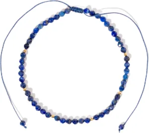 Natural Gemstone Foot Ankle Bracelet For Women Mens Beaded Anklet Genuine Stone Healing Energy Crystal Beach Footwear Spiritual Jewelry Dainty Boho Gift Present Lapis Lazuli