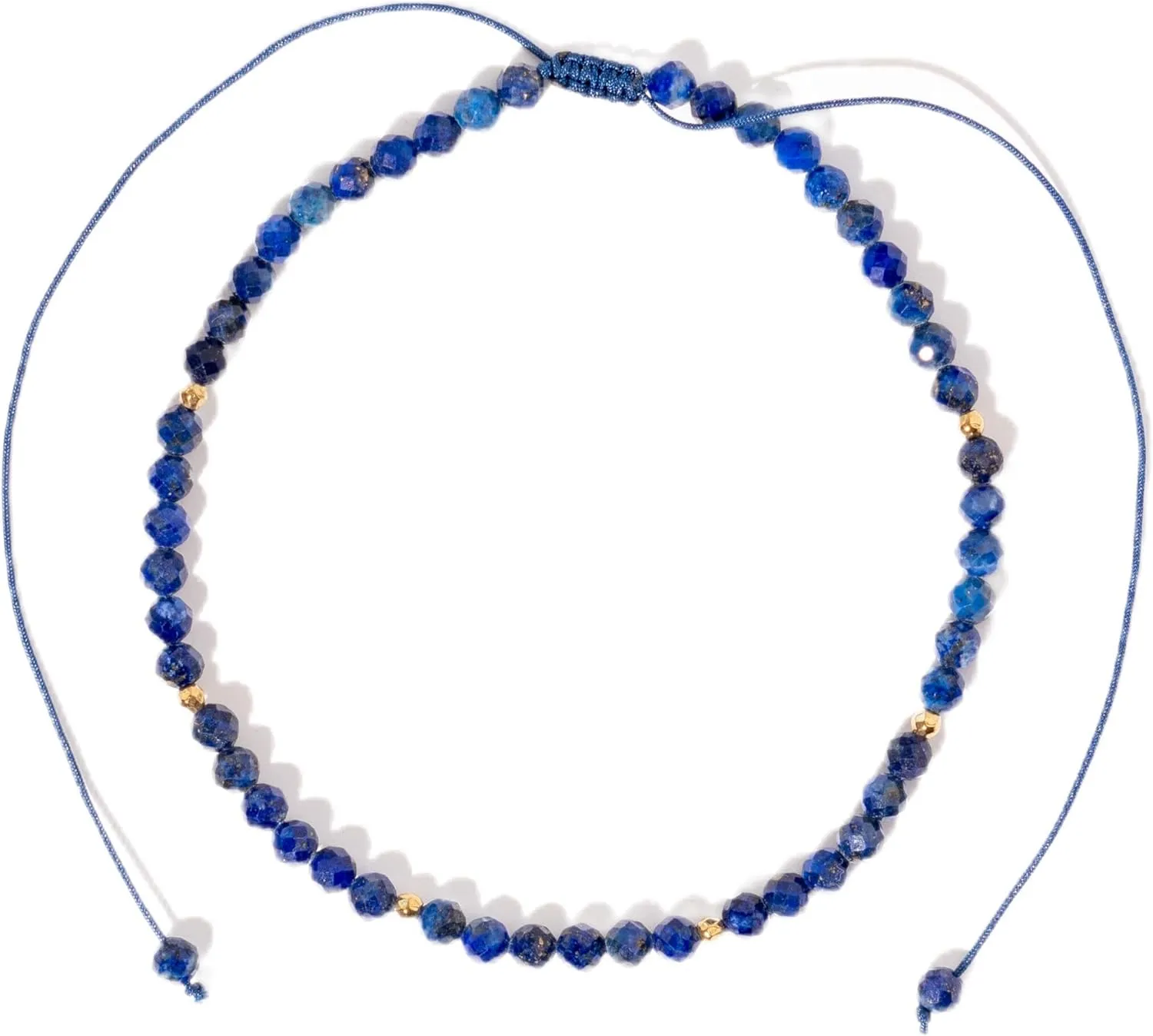 Natural Gemstone Foot Ankle Bracelet For Women Mens Beaded Anklet Genuine Stone Healing Energy Crystal Beach Footwear Spiritual Jewelry Dainty Boho Gift Present Lapis Lazuli
