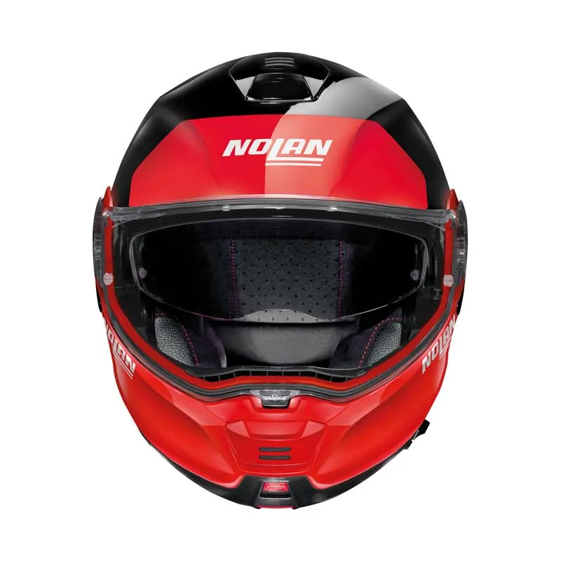Nolan N100-5 PLUS N-Com Flip Face Helmet - red