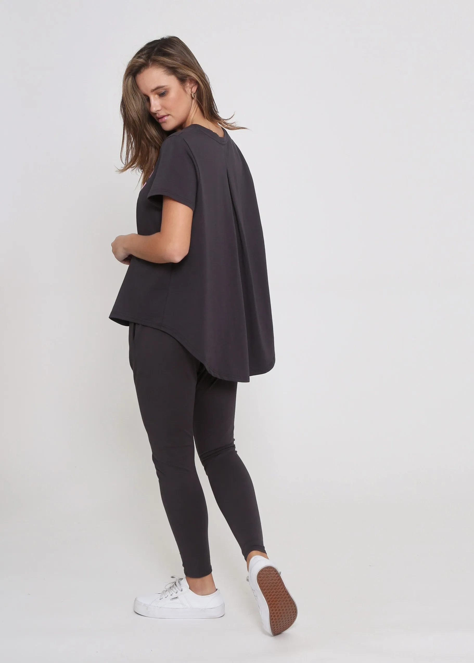 NYC Print Tee Dark Grey