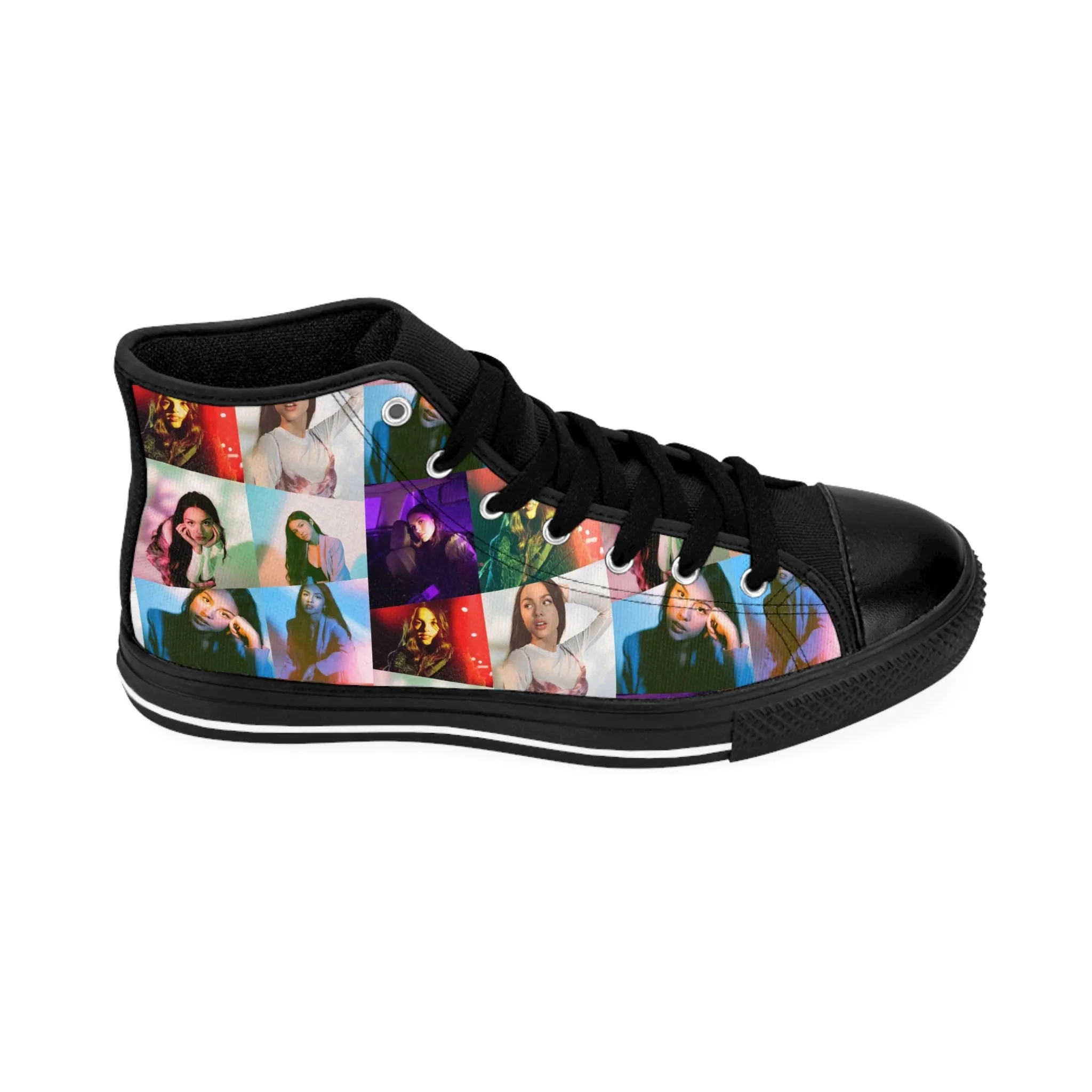 Olivia Rodrigo Portrait Collage Women's Classic Sneakers