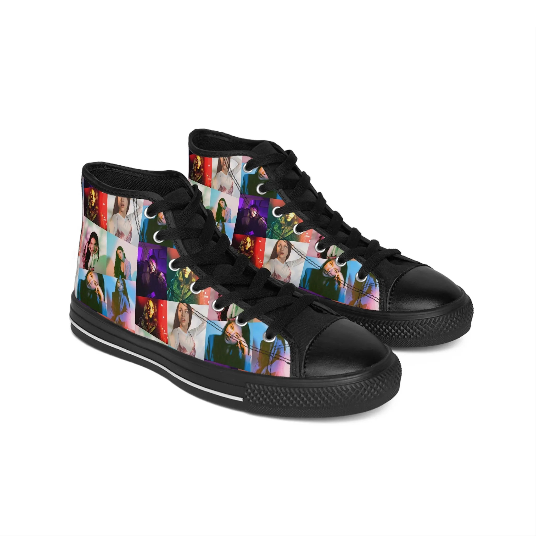 Olivia Rodrigo Portrait Collage Women's Classic Sneakers