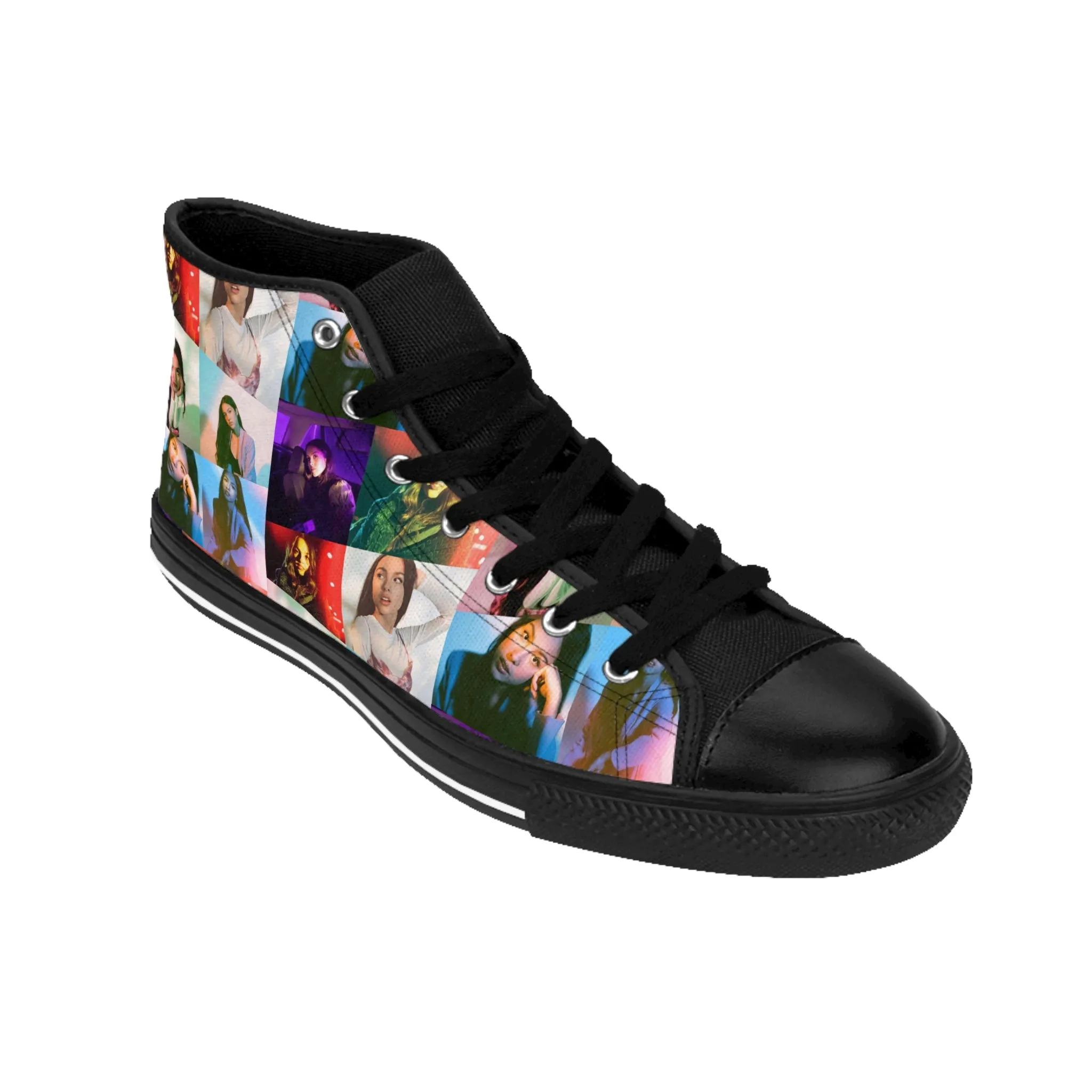 Olivia Rodrigo Portrait Collage Women's Classic Sneakers