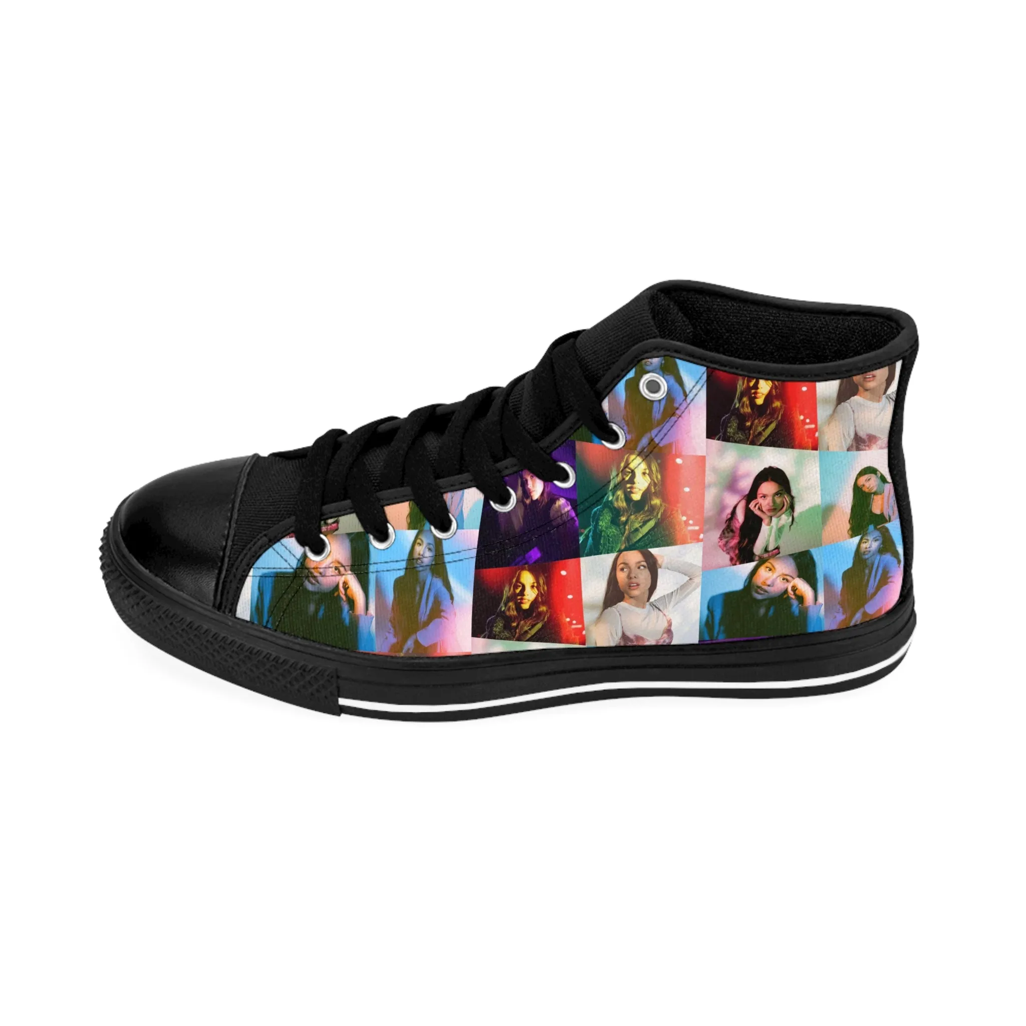 Olivia Rodrigo Portrait Collage Women's Classic Sneakers