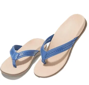 Platform Leather Thong Sandals