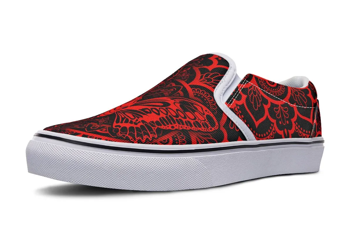 Red Floral Butterfly