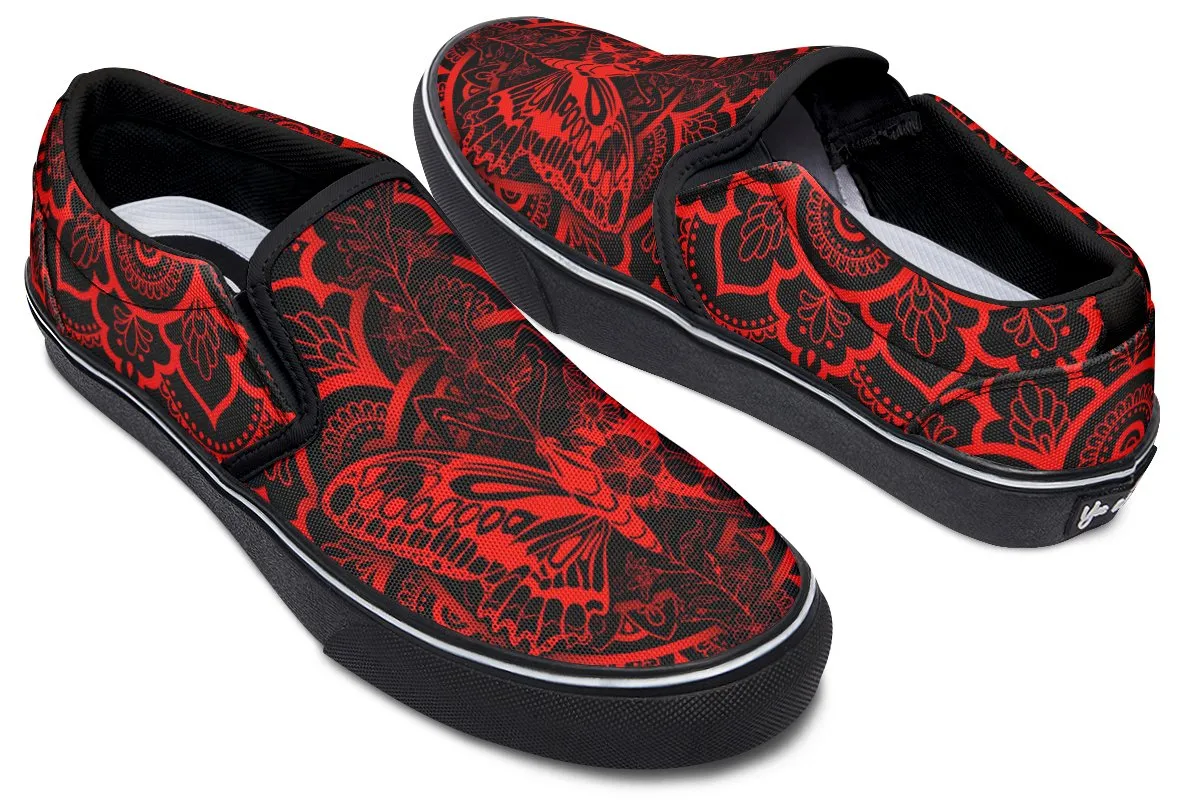 Red Floral Butterfly