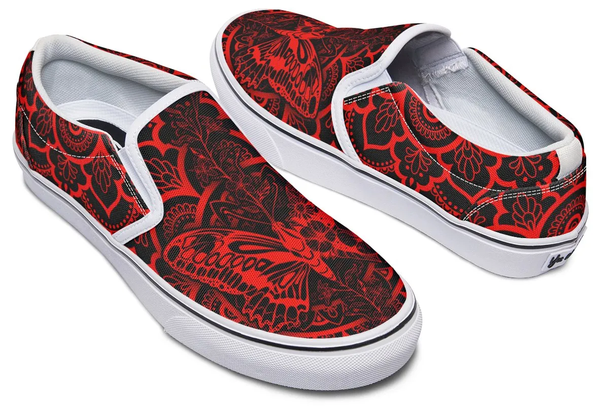Red Floral Butterfly