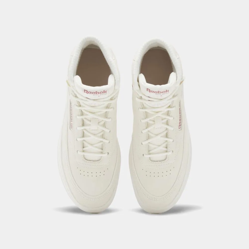 Reebok Footwear Women Club C Geo Mid Women's Shoes R/CHALK/STUC