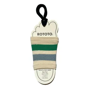 Rototo Foot Band Retro Stripe Green L. Blue