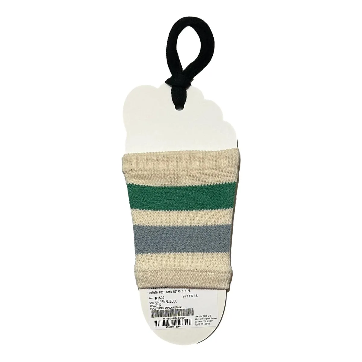 Rototo Foot Band Retro Stripe Green L. Blue