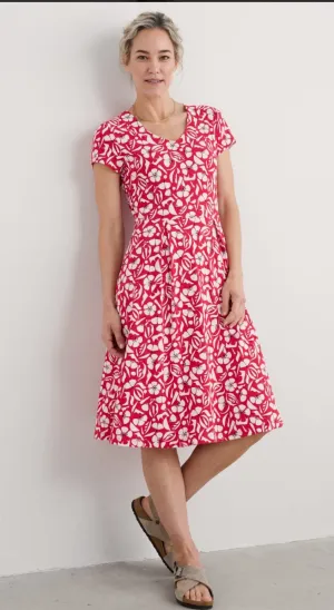 Seasalt Pier View dress Collaged Floral Scarlett