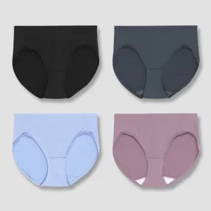 Set 4 Supportive High Rise Briefs  Everyday Comfort and Full Coverage