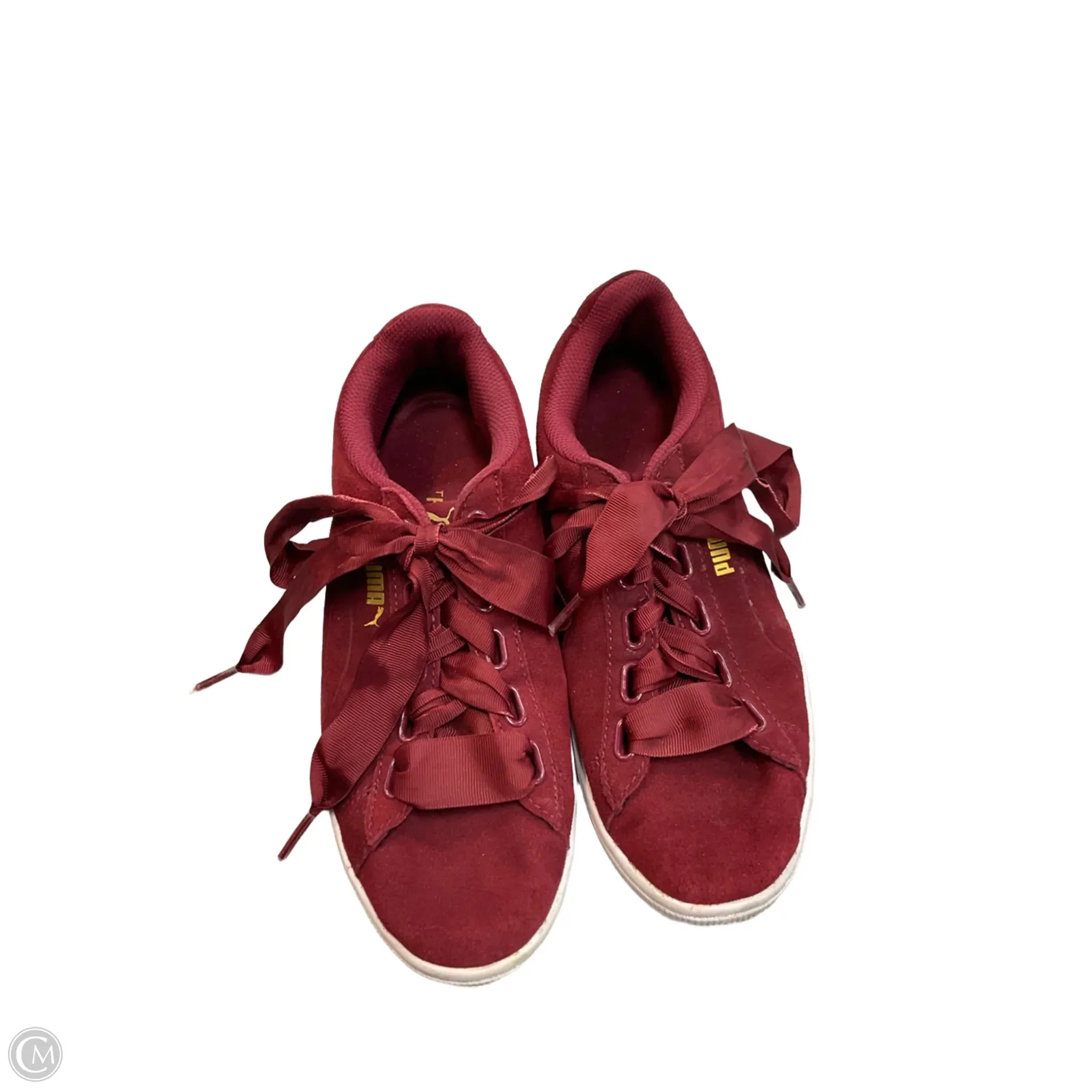 Shoes Athletic By Puma In Maroon, Size: 10