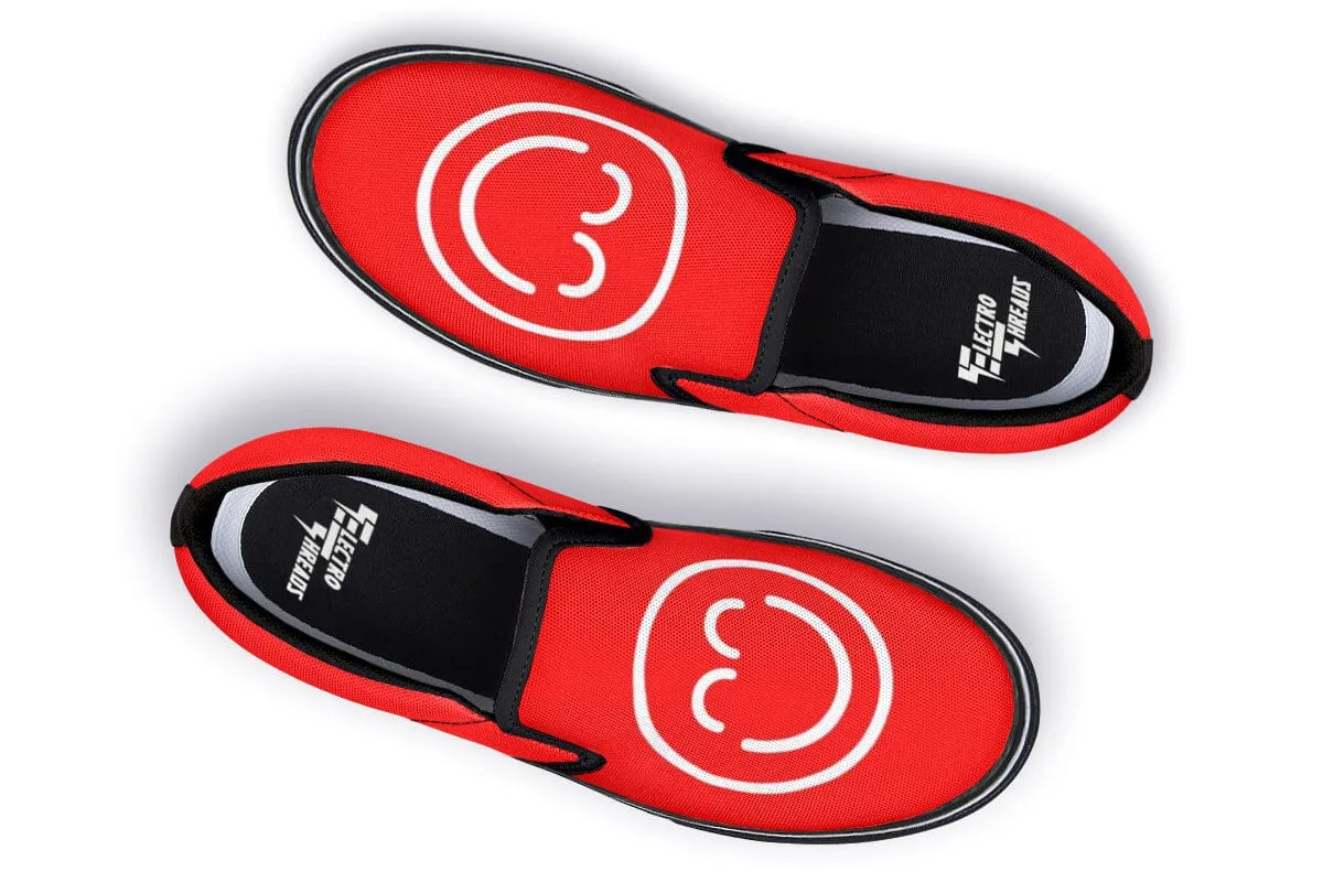 Smile Promo Red Slip on Shoes