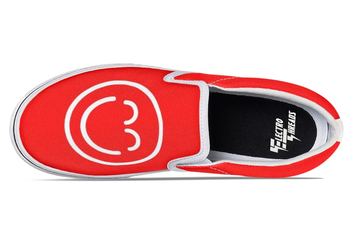 Smile Promo Red Slip on Shoes
