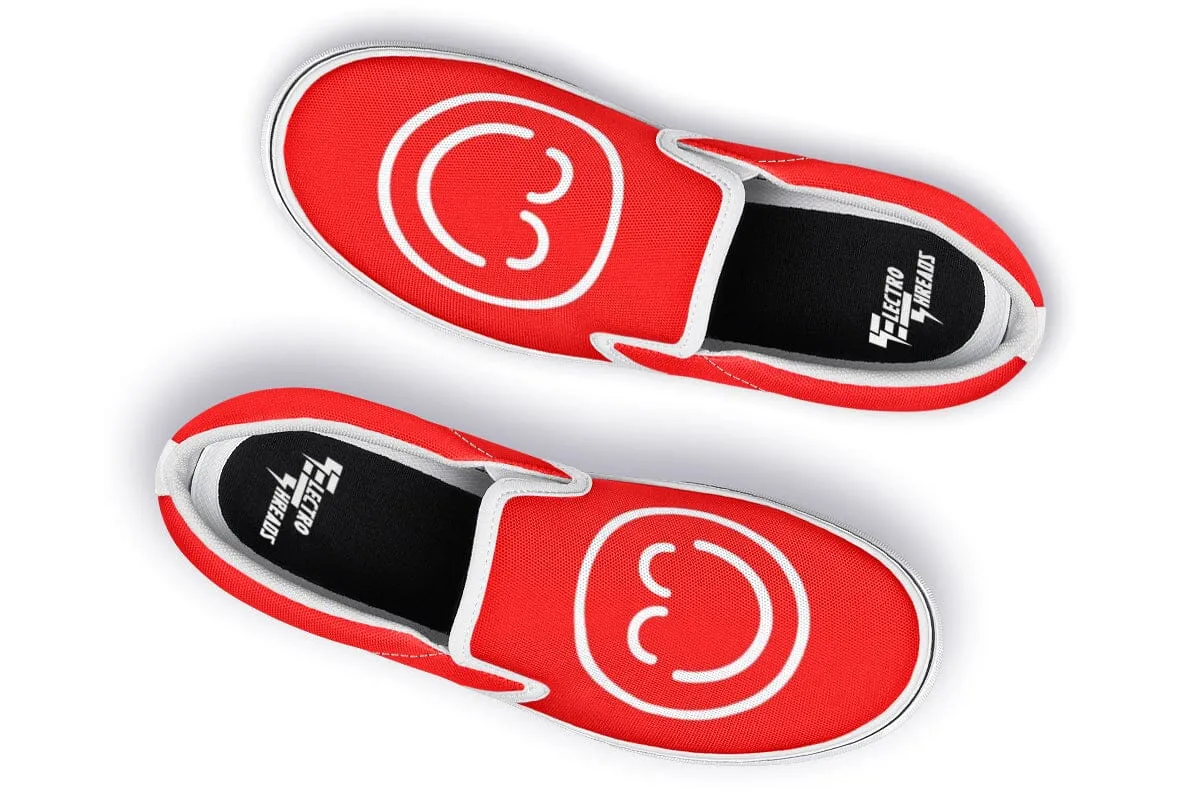 Smile Promo Red Slip on Shoes