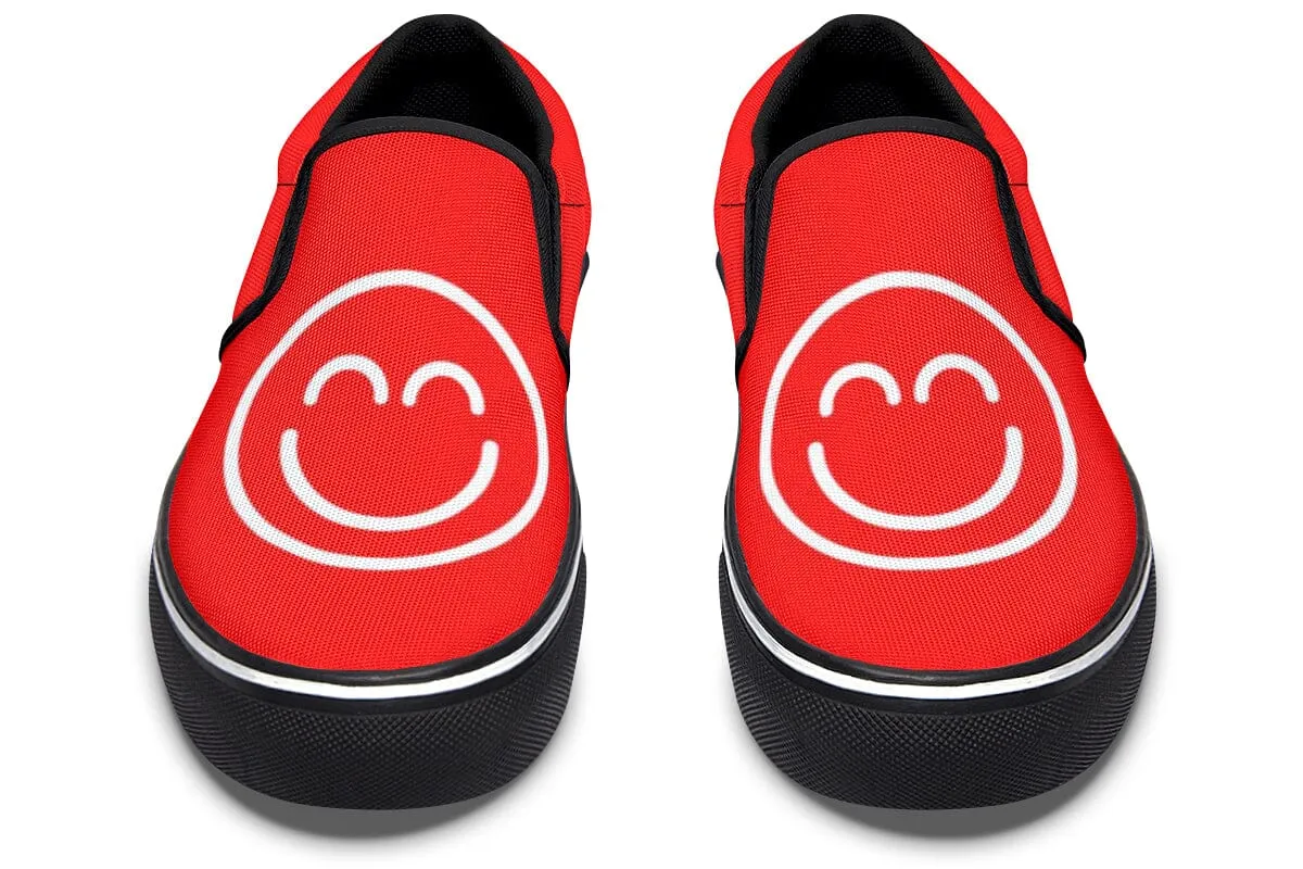 Smile Promo Red Slip on Shoes