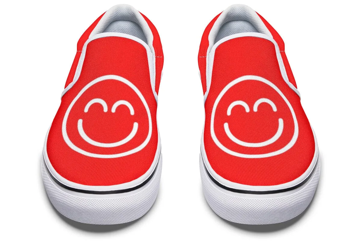 Smile Promo Red Slip on Shoes