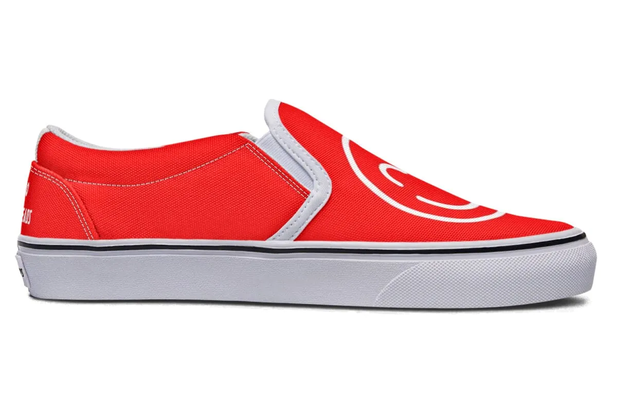 Smile Promo Red Slip on Shoes