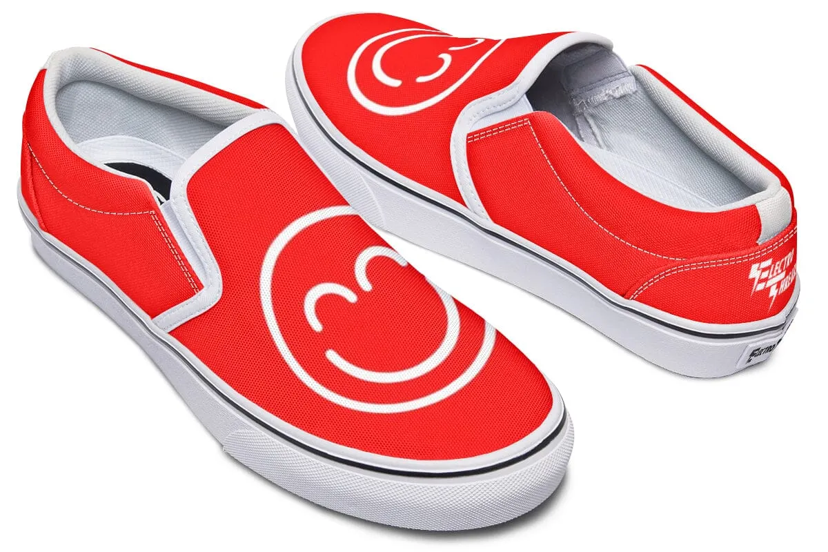 Smile Promo Red Slip on Shoes