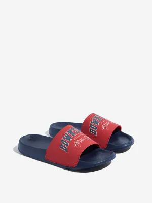 SOLEPLAY Red Text Design Pool Slides