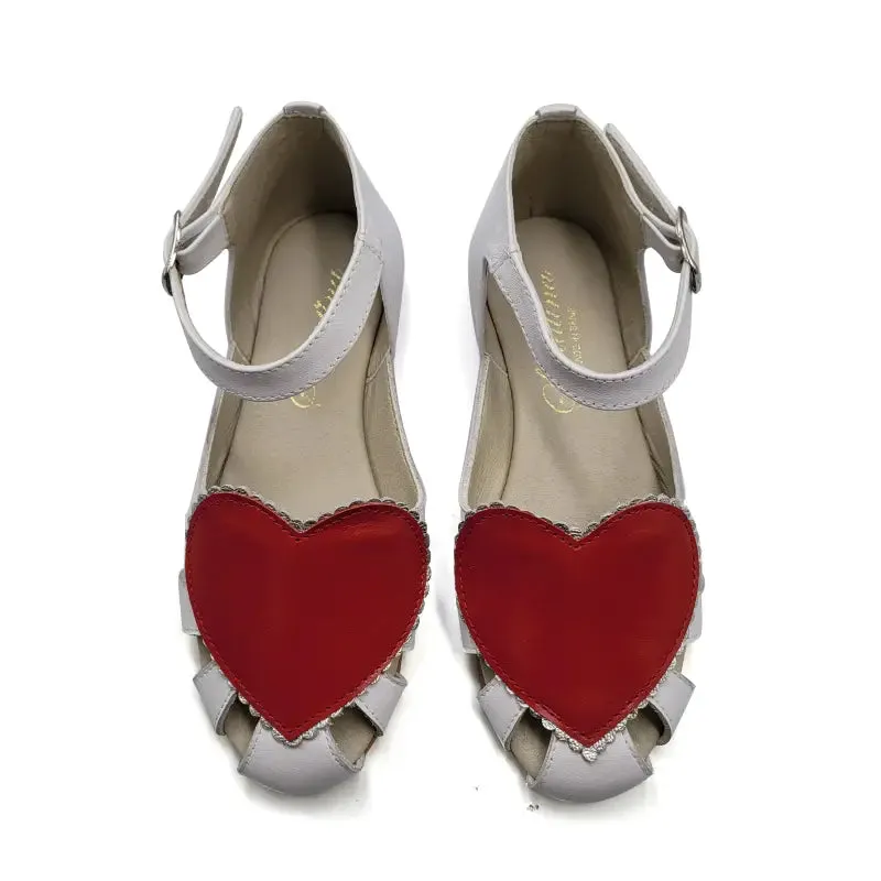 Sonatina Mia White Heart Sandal
