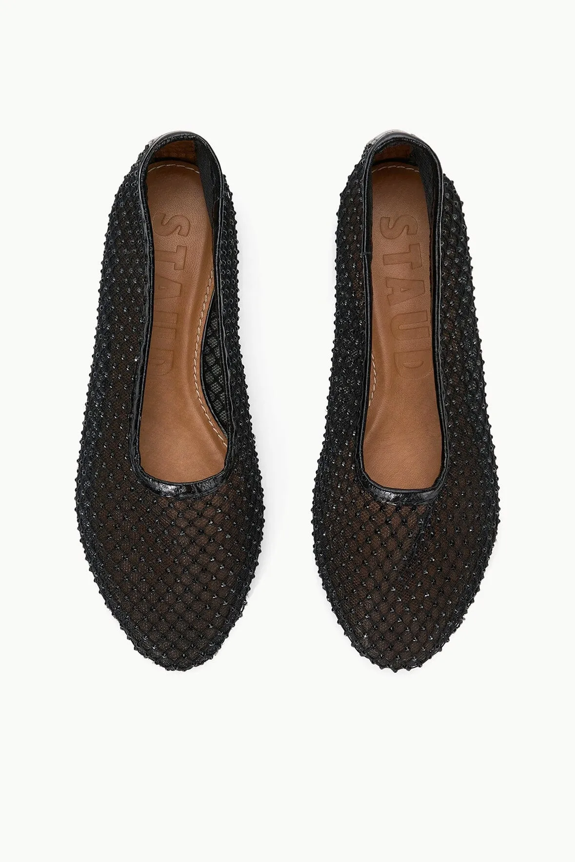 Staud Alba Ballet Black - Mesh