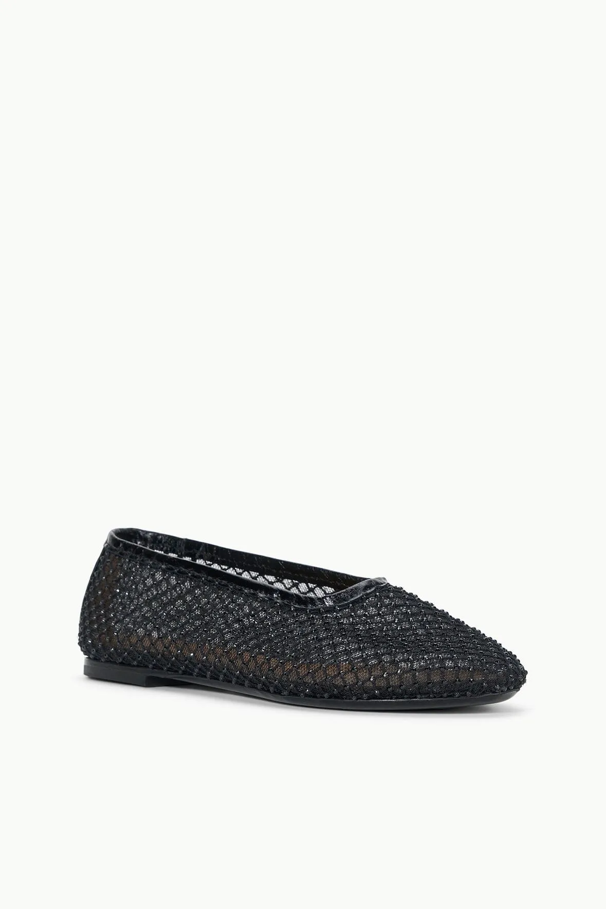 Staud Alba Ballet Black - Mesh