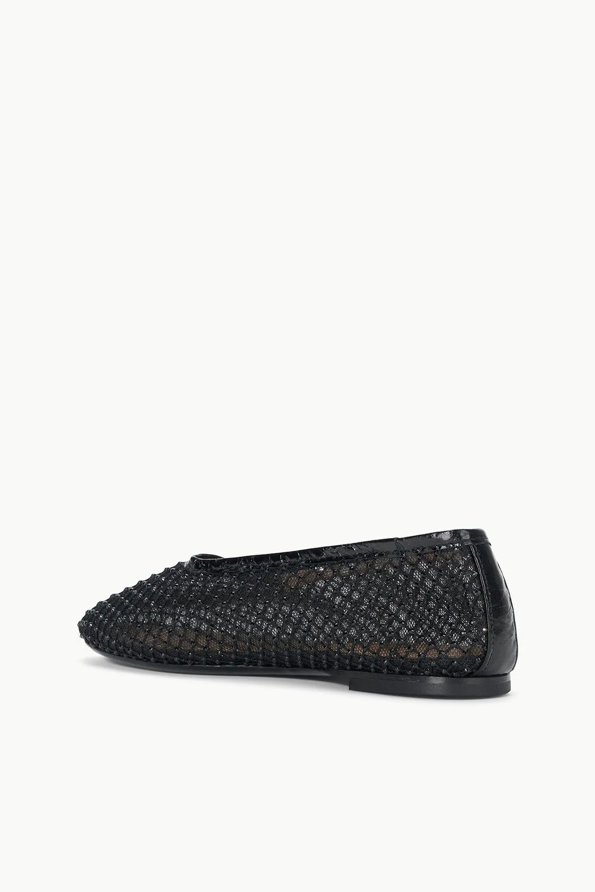 Staud Alba Ballet Black - Mesh