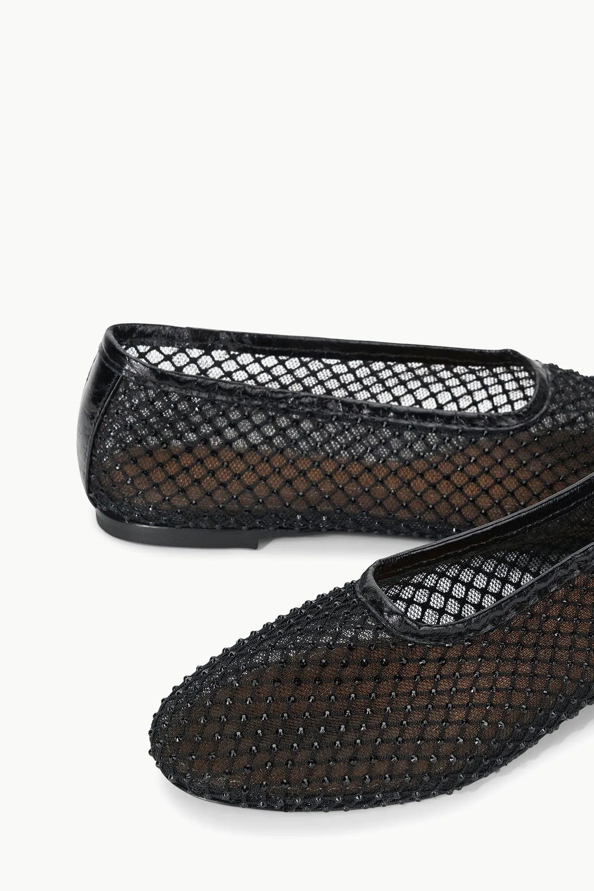 Staud Alba Ballet Black - Mesh
