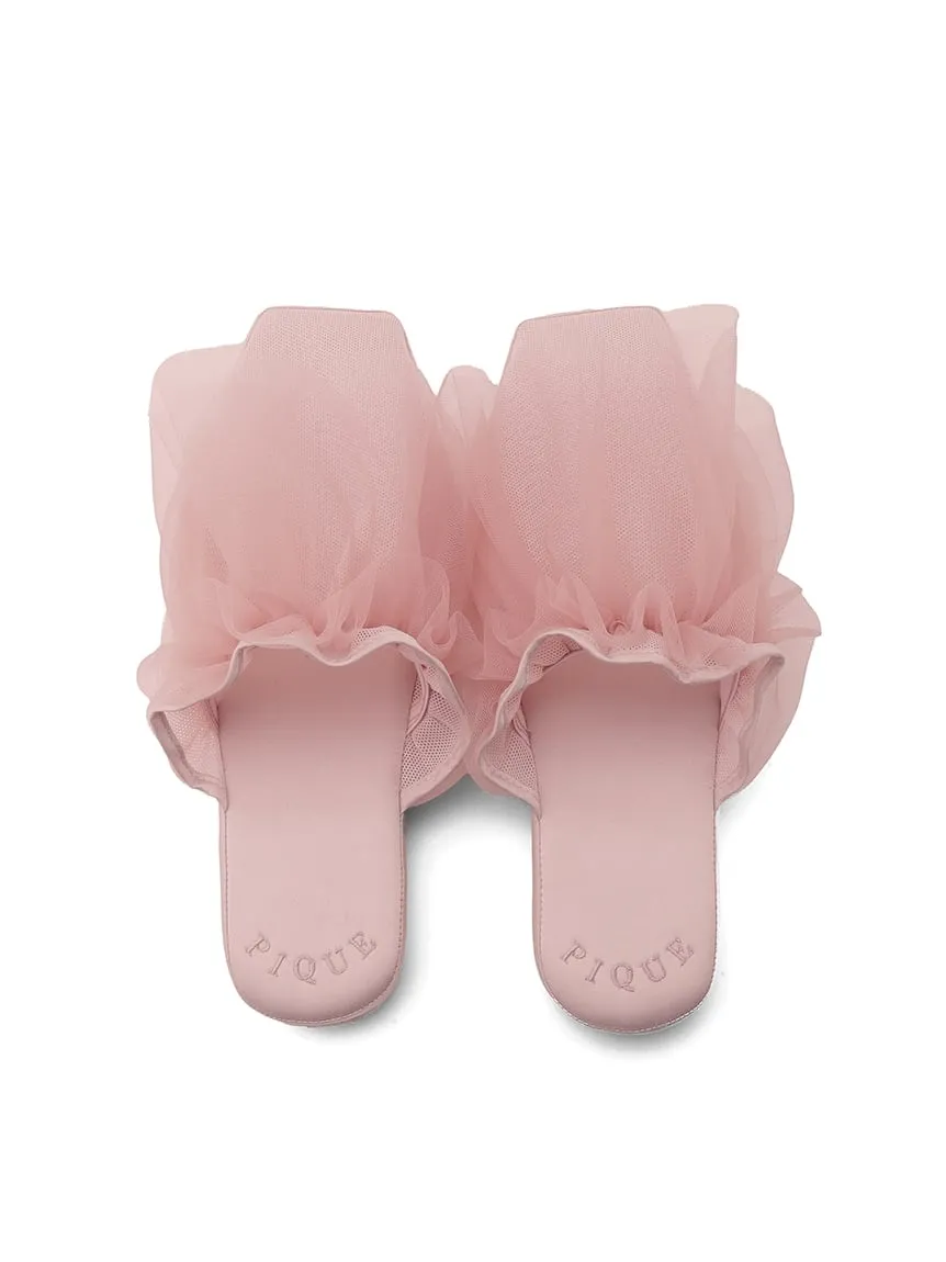 Strawberry Tulle Cozy Bedroom Indoor Slip On Shoes