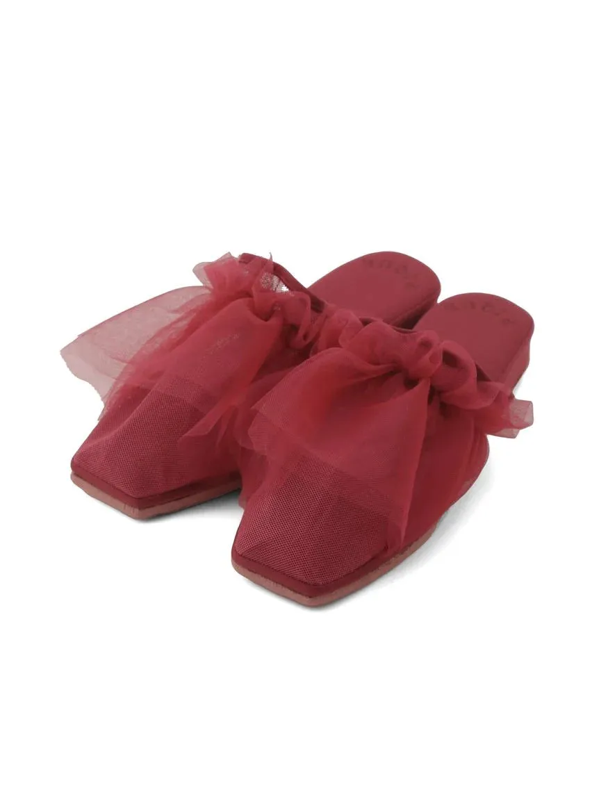 Strawberry Tulle Cozy Bedroom Indoor Slip On Shoes