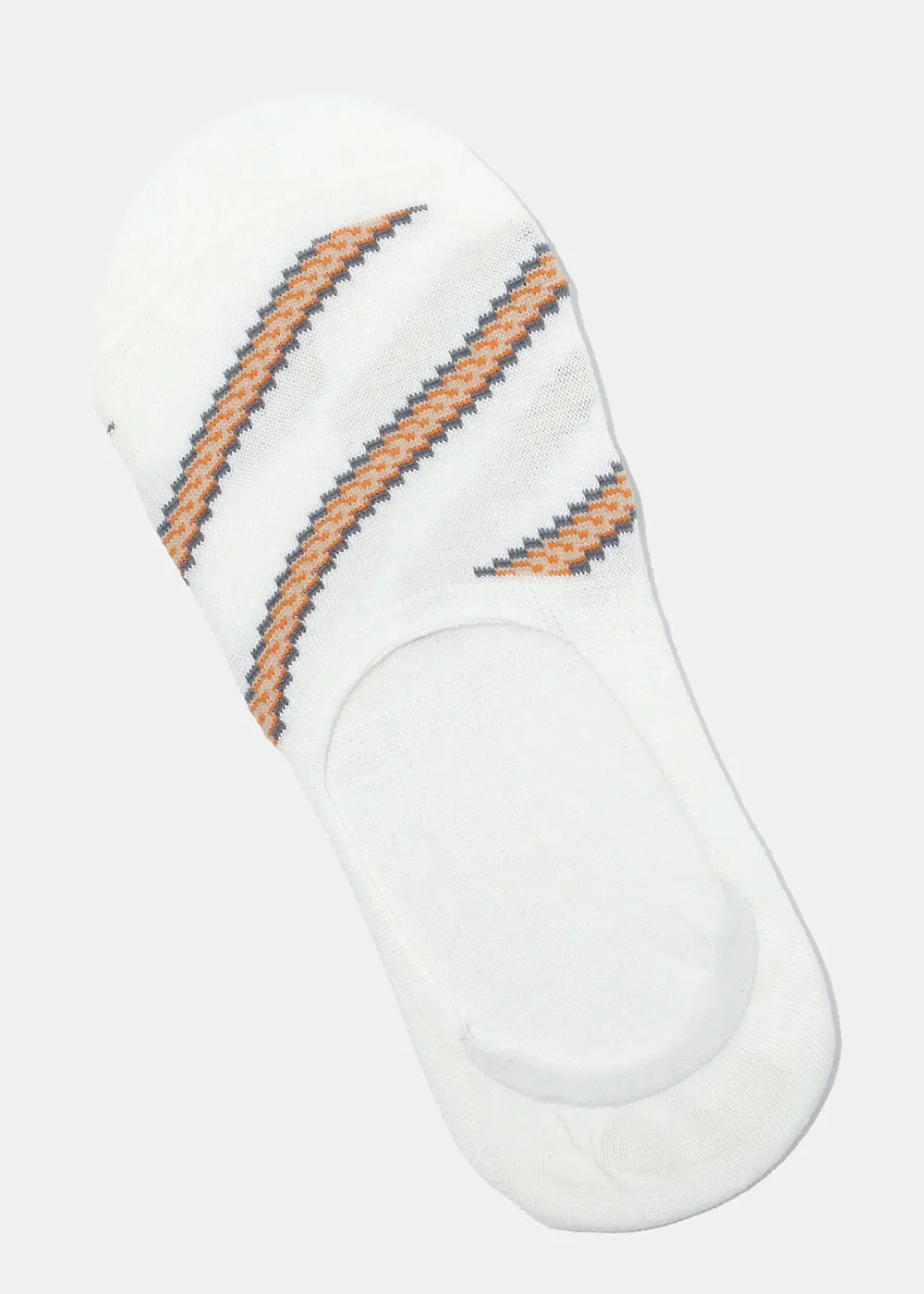 Striped No Show Socks
