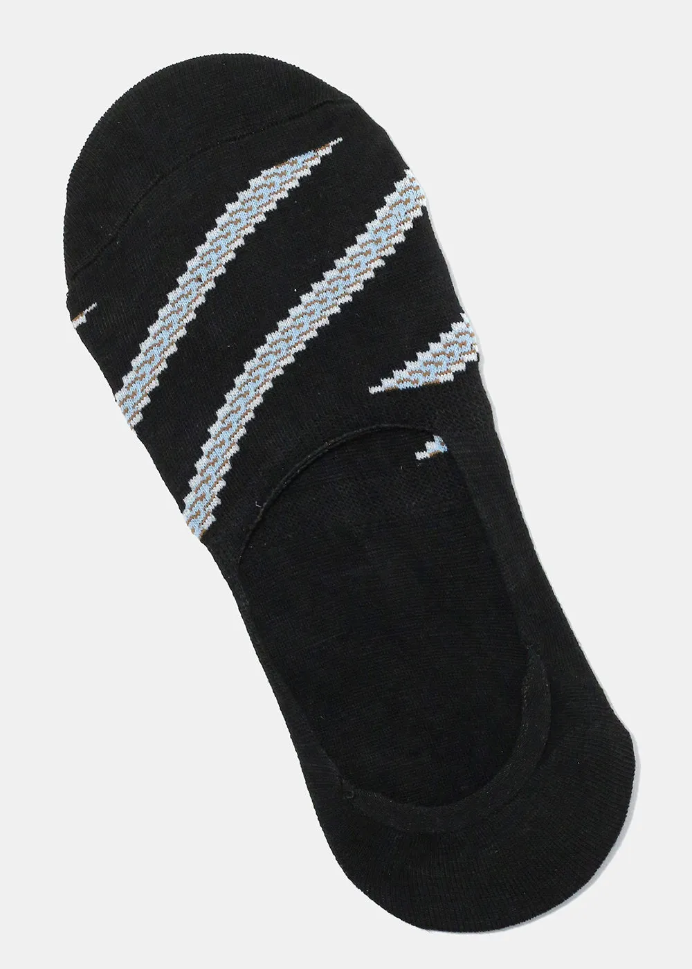 Striped No Show Socks
