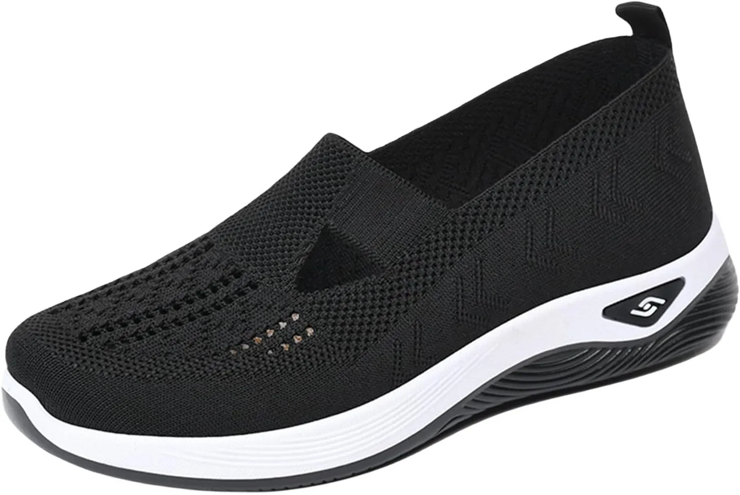 Thatrich Orthopedic Shoes for Women Breathable Soft Slip On Sneakers Comfort Mesh Up Stretch Sneaker Diabetic Walking Shoes