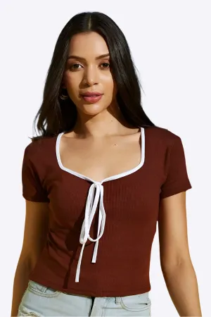 Urban Outfitters Bow Crop Top
