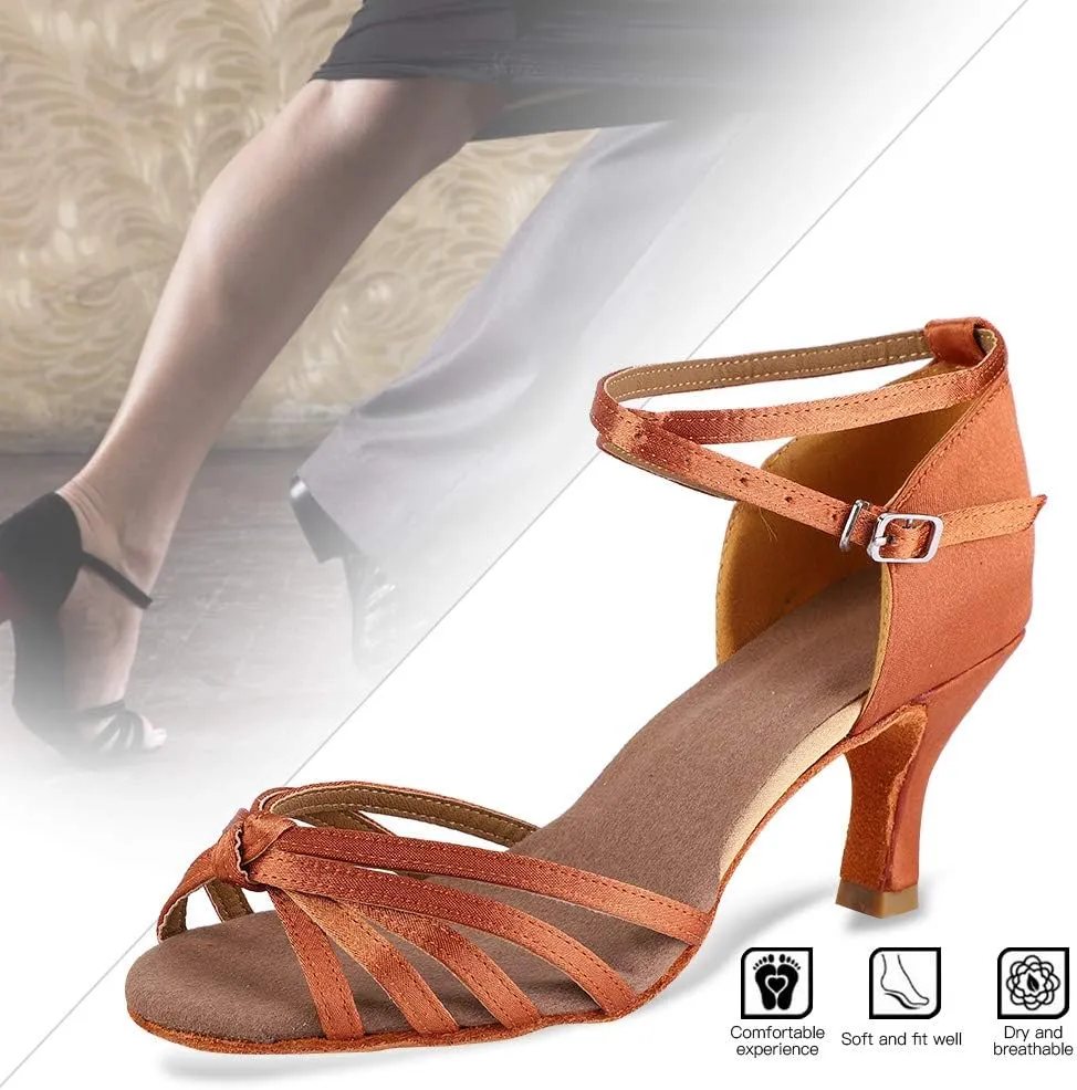 Womens Latin Dance Shoes,Soft Comfortable Latin Shoes Fashion Dance ChA cha Shoe for Women