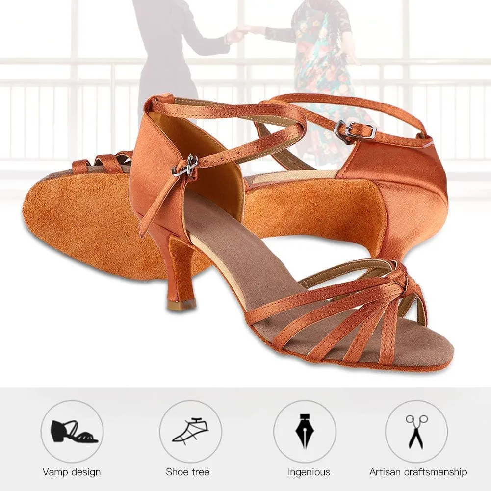 Womens Latin Dance Shoes,Soft Comfortable Latin Shoes Fashion Dance ChA cha Shoe for Women